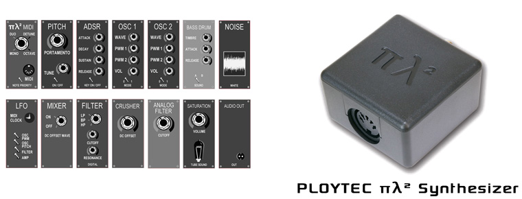 Ploytec πλ² (PL2) midipowered synthesizer
